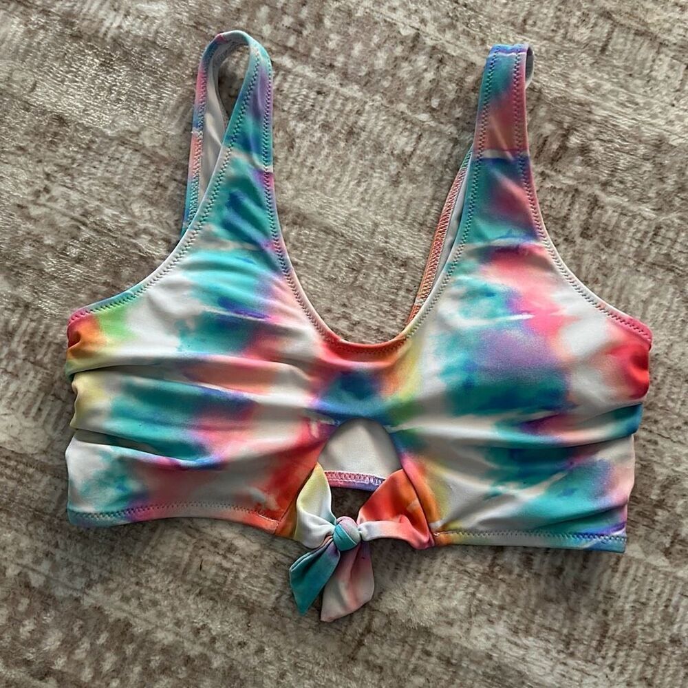 Pink Victoria secret Size XS Tye Dye Swim suit top